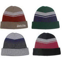 Winter Ski Hat Cuff Knit Beanie with Your Custom Logo Design
