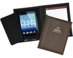 Executive Leather Zipper Portfolio Inside iPad / Tablet Sleeve