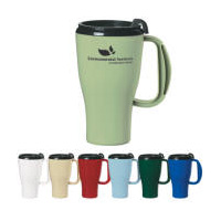 Insulated Eco-Plastic Travel Mug Multi-Color Personalized Logo