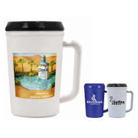 Large 22oz BPA Free Travel Mug Full Color Personalized Logo