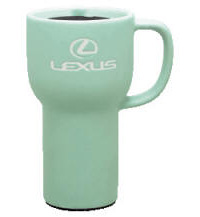 Tall Ceramic Travel Coffee Mug Multi-Color Personalized Logo