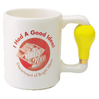 Idea Handle Ceramic Mug Custom Shape Handle Available