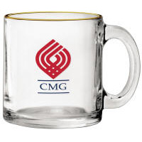 Classic Glass Coffee Mug Multi-Color Personalized Logo
