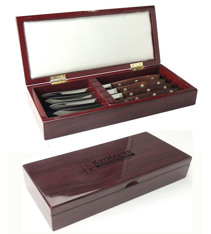 Cutlery Redwood Steak Knife Box Gift Set